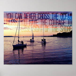 Courage, die Küste Verlassen Poster