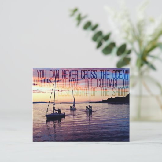 Courage, die Küste Verlassen Postkarte (Stehend Vorderseite)