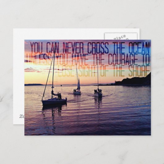Courage, die Küste Verlassen Postkarte (Vorne/Hinten)