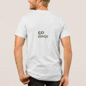 Courage erobert ÄngsteT-Shirt Tri-Blend Shirt (Rückseite)