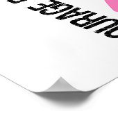 Courage Faith Hope 5 Brustkrebs Poster (Ecke)