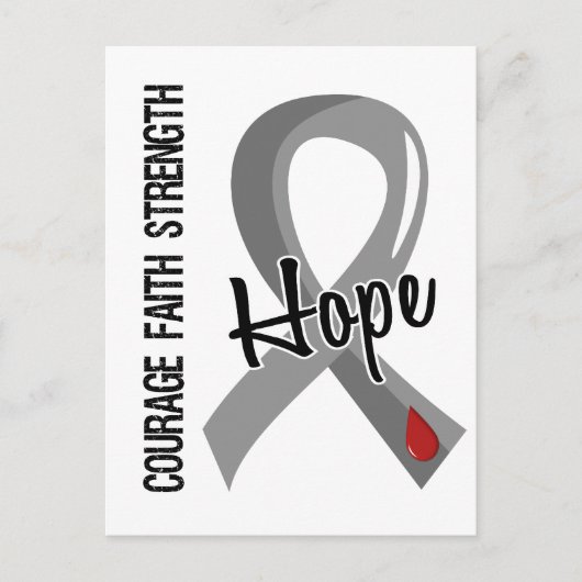 Courage Faith Hope 5 Diabetes Postkarte (Vorderseite)