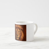 Courage & Faith Lion Mug Espressotasse (Vorderseite Rechts)