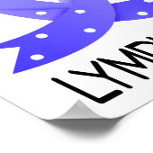 Courage Faith Strength Hope Lymphedema Poster (Ecke)