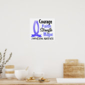 Courage Faith Strength Hope Lymphedema Poster (Küche)