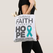 Courage Faith Strength Hope Ovarian Awareness Tasche (Von Nahem)