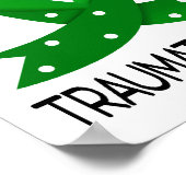 Courage Faith Strength Hope Traumatic Brain Injury Poster (Ecke)