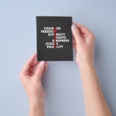Courage Freedom Diversity Rights Kindness Flyer (Gruppe)