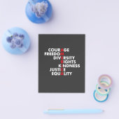 Courage Freedom Diversity Rights Kindness Flyer (Einzeln)