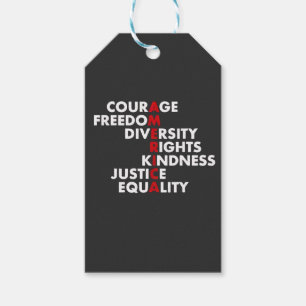 Courage Freedom Diversity Rights Kindness Geschenkanhänger