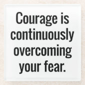 Courage Glass Untersetzer (Vorderseite)