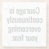 Courage Glass Untersetzer (Rückseite)