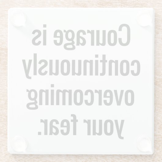 Courage Glass Untersetzer (Rückseite)