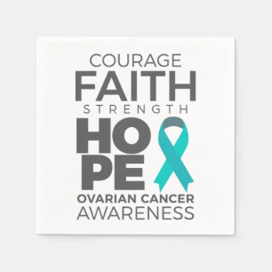Courage Glaube Kraft Hoffnung Ovarielles Bewusstse Serviette