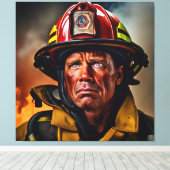 Courage im Inferno Leinwanddruck (Insitu (Holzboden))