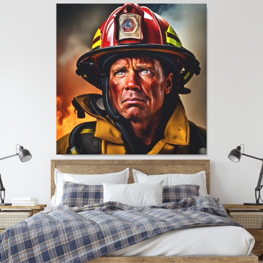 Courage im Inferno Leinwanddruck (Insitu (Schlafzimmer))