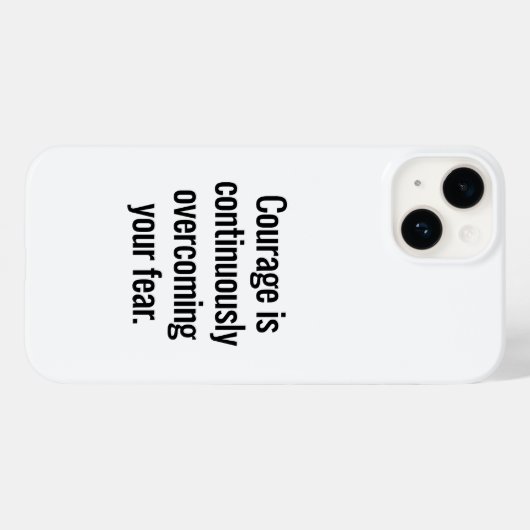 Courage iPhone Case (Rückseite (Horizontal))