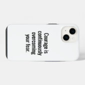 Courage iPhone Case Hülle (Rückseite (Horizontal))