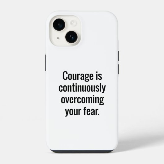 Courage iPhone Case Hülle (Rückseite)