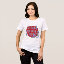 Courage ist der Glaube | Spirituelles 12-Stufen-Sl Tri-Blend Shirt