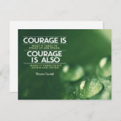 Courage ist, was es braucht postkarte (Vorne/Hinten)