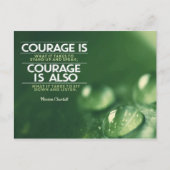 Courage ist, was es braucht postkarte (Vorderseite)