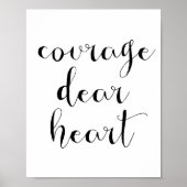 Courage Liebes Herz Poster (Vorne)