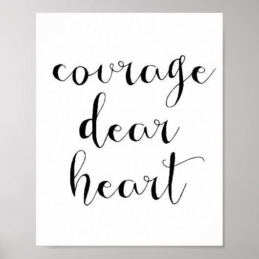 Courage Liebes Herz Poster (Vorne)