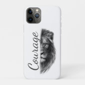Courage Lion Artistic Minimal- Case-Mate iPhone Hülle (Rückseite)