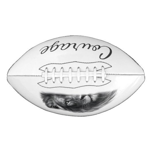 Courage Lion Artistic Minimal- Football (Vorderseite)