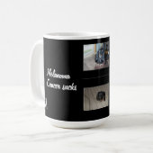 Courage & Love Melanoma Pet Tribute Kaffeetasse (Vorderseite Links)