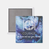 Courage Magnet (Vorderseite/Rückseite)