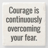 Courage Marble Stone Untersetzer (Vorderseite)