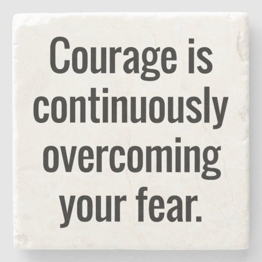 Courage Marble Stone Untersetzer (Vorderseite)