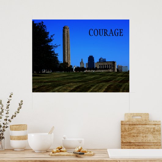 Courage Motivierend Poster (Küche)