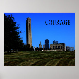 Courage Motivierend Poster