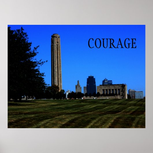 Courage Motivierend Poster (Vorne)