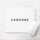 Courage One Word Insrational Motivational Quote Wo Mousepad (Mit Mouse)