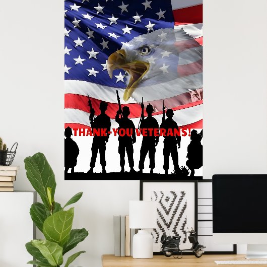 Courage, Opferbereitschaft und Service 2025 Poster (Heimbüro)