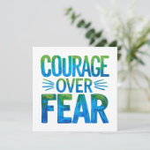 Courage over fear einladung (Stehend Vorderseite)