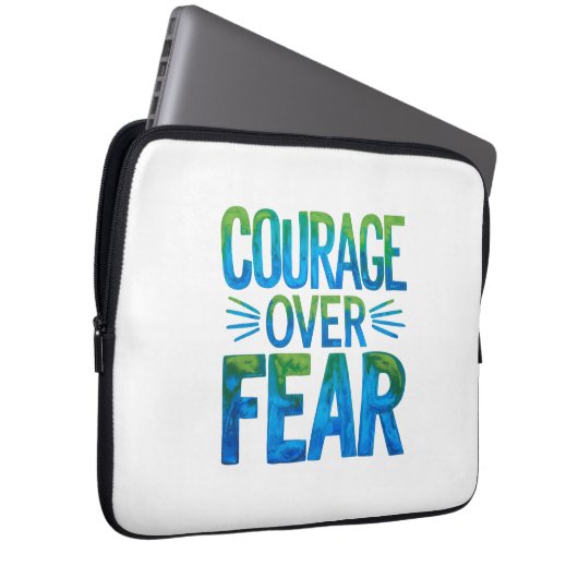 Courage over fear laptopschutzhülle (Vorne Rechts)