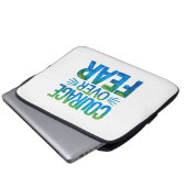 Courage over fear laptopschutzhülle (Vorne Knopf)