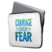 Courage over fear laptopschutzhülle (Vorderseite Links)