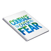 Courage over fear notizblock (Rechte Seite)