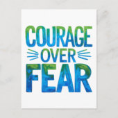Courage over fear postkarte (Vorderseite)