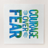 Courage over fear puzzle (Horizontal)