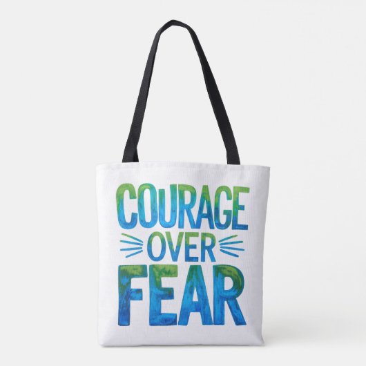 Courage over fear tasche (Rückseite)
