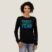 Courage over fear Tri-Blend shirt (Volle Vorderseite)