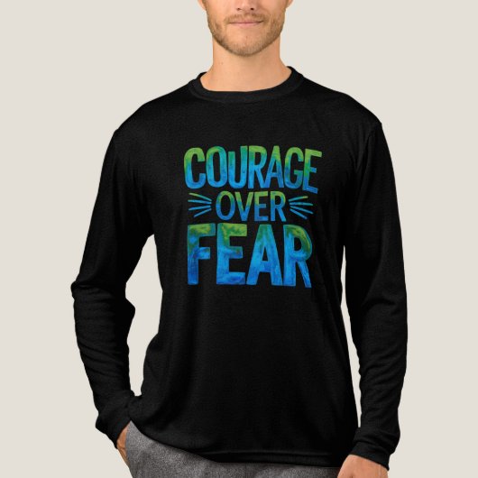 Courage over fear Tri-Blend shirt (Vorderseite)