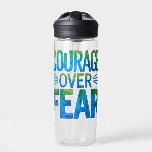 Courage over fear trinkflasche (Vorderseite)